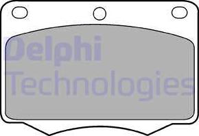 Delphi LP184 - Гальмівні колодки, дискові гальма avtolavka.club