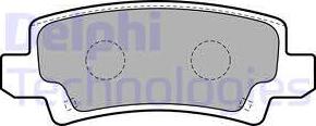 Delphi LP1864 - Гальмівні колодки, дискові гальма avtolavka.club