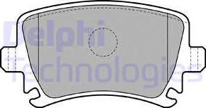 Delphi LP1824 - Гальмівні колодки, дискові гальма avtolavka.club