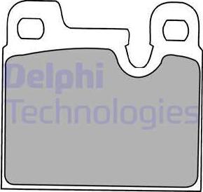 Delphi LP1230 - Гальмівні колодки, дискові гальма avtolavka.club