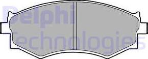 Delphi LP1228 - Гальмівні колодки, дискові гальма avtolavka.club