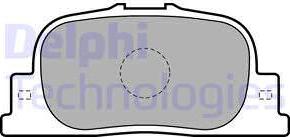 Delphi LP1740-18B1 - Гальмівні колодки, дискові гальма avtolavka.club