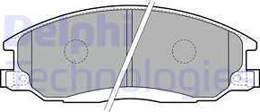 Delphi LP1743 - Гальмівні колодки, дискові гальма avtolavka.club