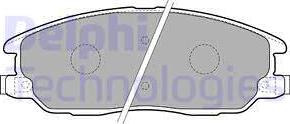 Delphi LP1769 - Гальмівні колодки, дискові гальма avtolavka.club