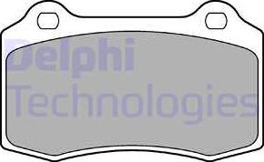 Delphi LP1700-18B1 - Гальмівні колодки, дискові гальма avtolavka.club