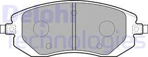 Delphi LP1718 - Гальмівні колодки, дискові гальма avtolavka.club