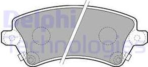 Delphi LP1737 - Гальмівні колодки, дискові гальма avtolavka.club