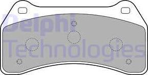 Delphi LP1770 - Гальмівні колодки, дискові гальма avtolavka.club