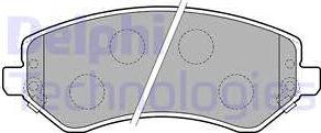 Delphi LP1773 - Гальмівні колодки, дискові гальма avtolavka.club
