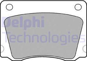 Delphi LP17 - Гальмівні колодки, дискові гальма avtolavka.club