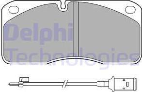 Delphi LP859 - Гальмівні колодки, дискові гальма avtolavka.club