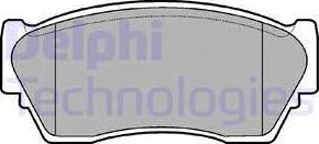 Delphi LP804 - Гальмівні колодки, дискові гальма avtolavka.club