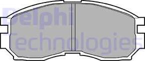 Delphi LP803 - Гальмівні колодки, дискові гальма avtolavka.club
