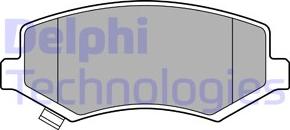Delphi LP3456 - Гальмівні колодки, дискові гальма avtolavka.club