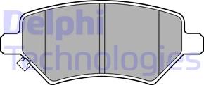 Delphi LP3452 - Гальмівні колодки, дискові гальма avtolavka.club