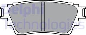 Delphi LP3408 - Гальмівні колодки, дискові гальма avtolavka.club