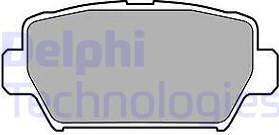 Delphi LP3433 - Гальмівні колодки, дискові гальма avtolavka.club