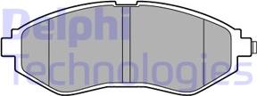 Delphi LP3594 - Гальмівні колодки, дискові гальма avtolavka.club