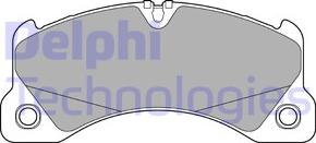 Delphi LP3593 - Гальмівні колодки, дискові гальма avtolavka.club