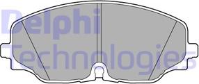 Delphi LP3543 - Гальмівні колодки, дискові гальма avtolavka.club