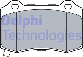 Delphi LP3547 - Гальмівні колодки, дискові гальма avtolavka.club