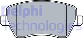 Delphi LP3551 - Гальмівні колодки, дискові гальма avtolavka.club