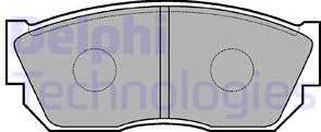 Delphi LP355 - Гальмівні колодки, дискові гальма avtolavka.club
