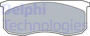 Delphi LP3509 - Гальмівні колодки, дискові гальма avtolavka.club
