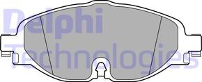 Delphi LP3584 - Гальмівні колодки, дискові гальма avtolavka.club