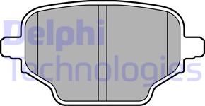 Delphi LP3580 - Гальмівні колодки, дискові гальма avtolavka.club
