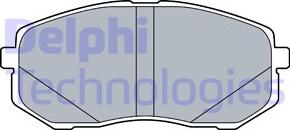 Delphi LP3538 - Гальмівні колодки, дискові гальма avtolavka.club
