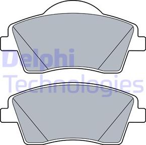 Delphi LP3528 - Гальмівні колодки, дискові гальма avtolavka.club