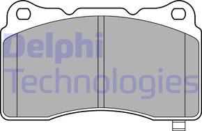 Delphi LP3575 - Гальмівні колодки, дискові гальма avtolavka.club