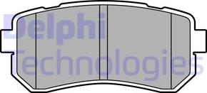 Delphi LP3576 - Гальмівні колодки, дискові гальма avtolavka.club