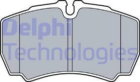 Delphi LP3573 - Гальмівні колодки, дискові гальма avtolavka.club