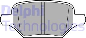 Delphi LP3611 - Гальмівні колодки, дискові гальма avtolavka.club