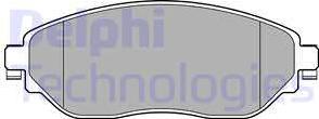 Delphi LP3143 - Гальмівні колодки, дискові гальма avtolavka.club