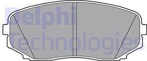 Delphi LP3399 - Гальмівні колодки, дискові гальма avtolavka.club