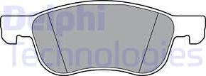 Delphi LP3365 - Гальмівні колодки, дискові гальма avtolavka.club