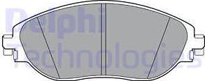 Delphi LP3368 - Гальмівні колодки, дискові гальма avtolavka.club