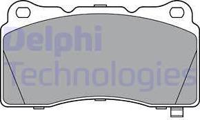 Delphi LP3362 - Гальмівні колодки, дискові гальма avtolavka.club