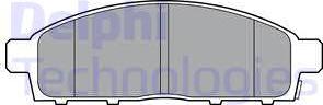 Delphi LP3313 - Гальмівні колодки, дискові гальма avtolavka.club