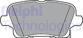 Delphi LP3373 - Гальмівні колодки, дискові гальма avtolavka.club