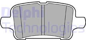 Delphi LP3218 - Гальмівні колодки, дискові гальма avtolavka.club