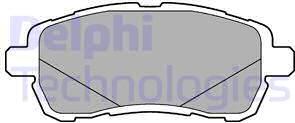 Delphi LP3279 - Гальмівні колодки, дискові гальма avtolavka.club