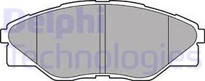 Delphi LP2496 - Гальмівні колодки, дискові гальма avtolavka.club