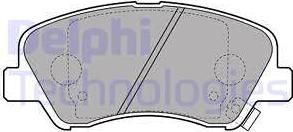 Delphi LP2497 - Гальмівні колодки, дискові гальма avtolavka.club