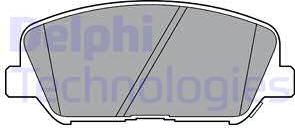 Delphi LP2477 - Гальмівні колодки, дискові гальма avtolavka.club