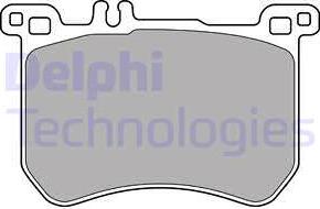 Delphi LP2507 - Гальмівні колодки, дискові гальма avtolavka.club