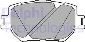 Delphi LP2699 - Гальмівні колодки, дискові гальма avtolavka.club